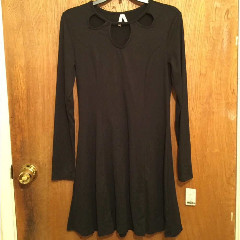 Triple Key Hole Fit And Flare Dress